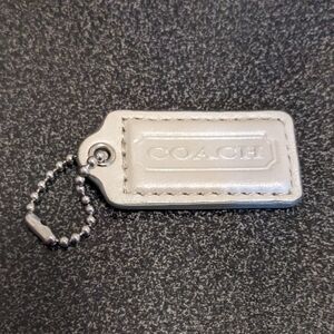 Coach Hang Tag Cream Silver Hardware